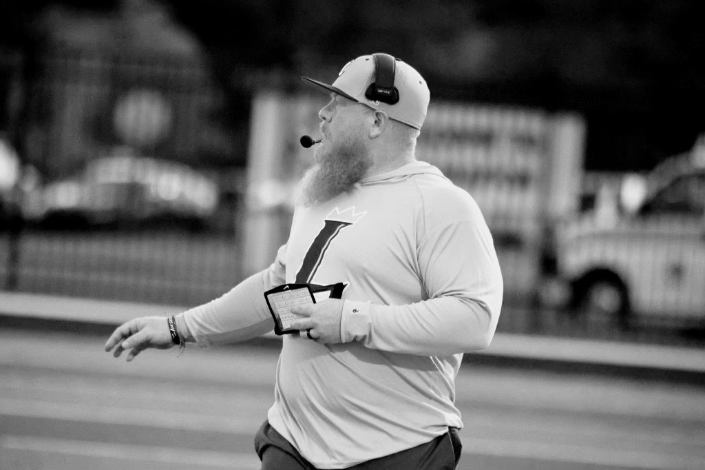 Coach Brandon Compton during a game